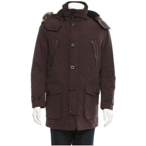 Coach Parka Men's Dark Brown Military Snorkel Coat